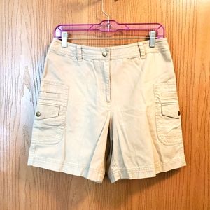 Raffaello Khaki Cargo Shorts, size 8